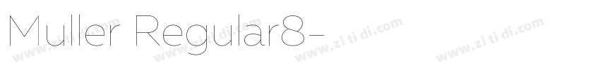 Muller Regular8字体转换